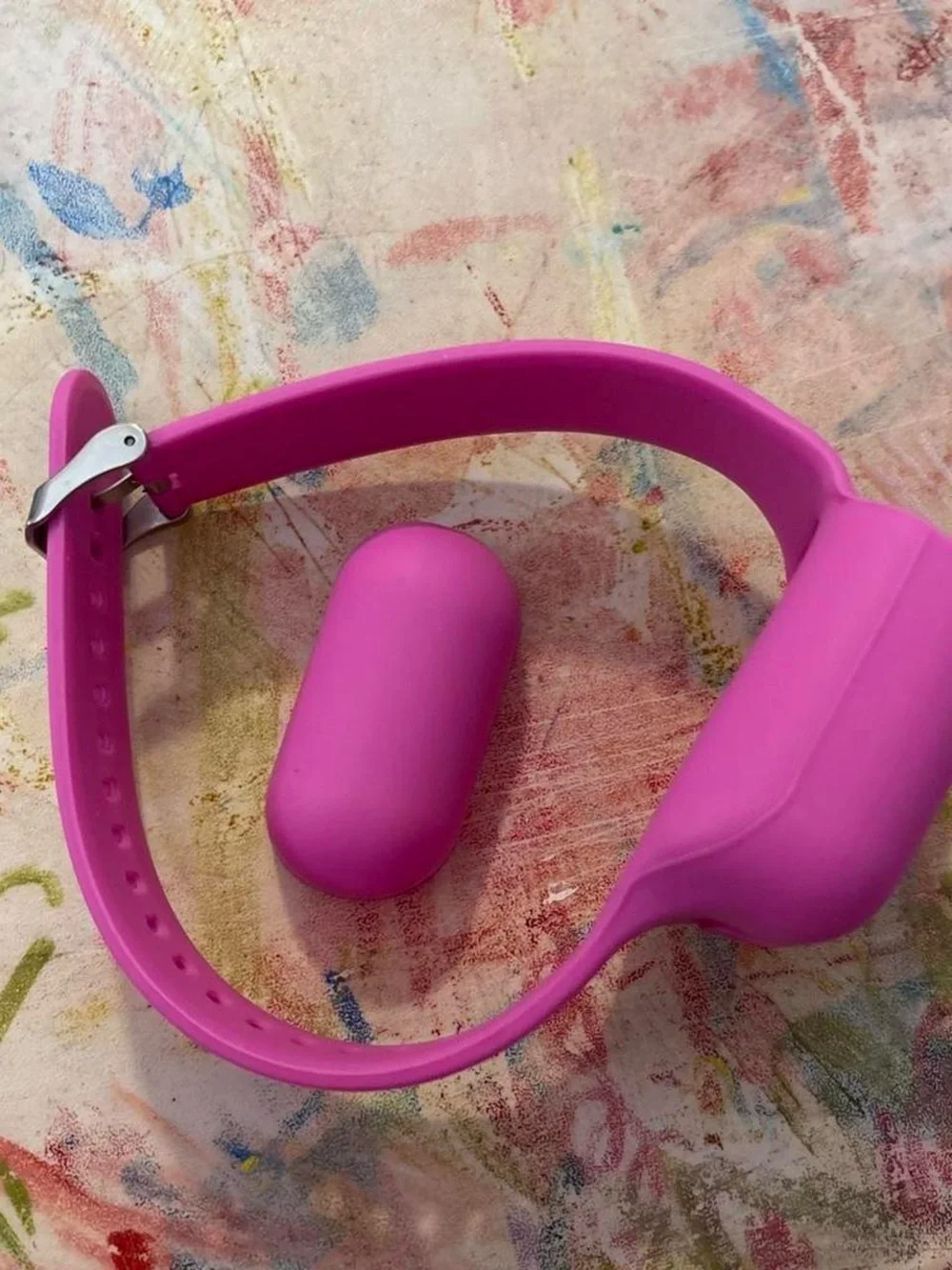 Pink Silicone AirPod Case wristband (fits AirPod Gens 1 & 2)